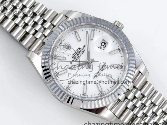 MiroTime 0112 Datejust 41mm 126234 904L Steel HGF 1:1 Best Edition White Dial on SS Bracelet VR Compact 1464